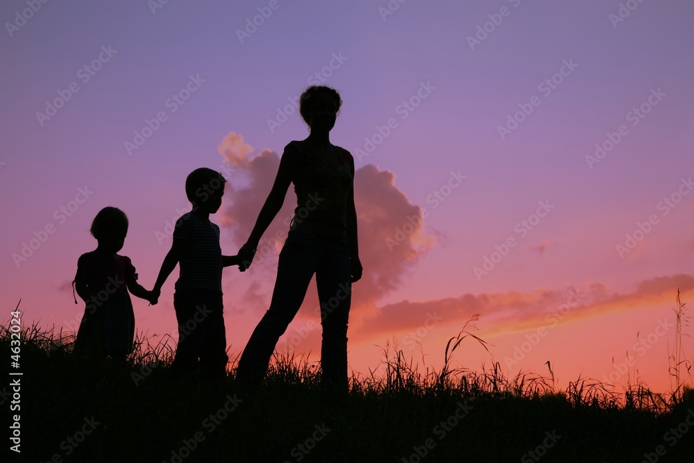 family against sunset