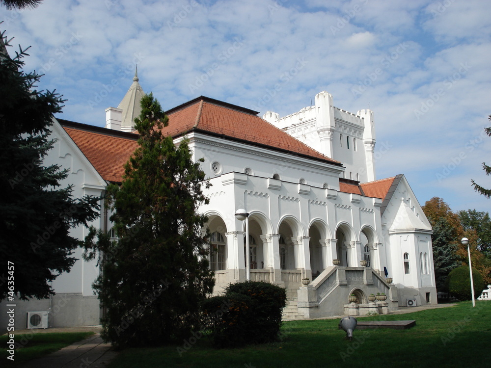 white castle, front view