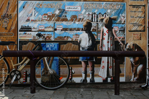 Bild auf Leinwand vitrine