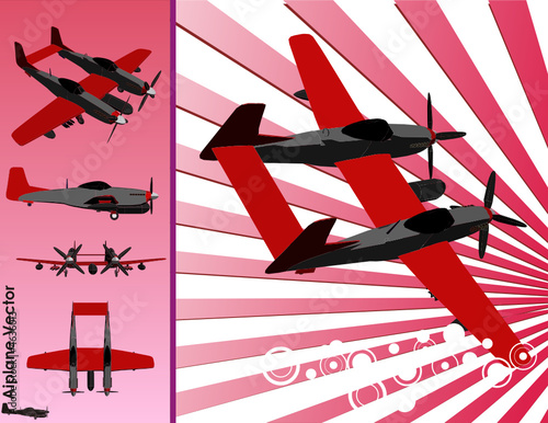 avion en vector