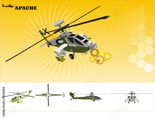 helicoptero moderno en vector