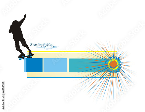 skater en vector
