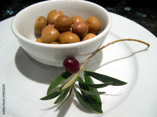 olivas y rama de olivo