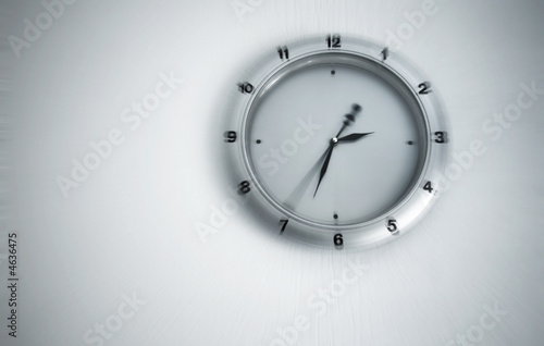Clock with blur effect