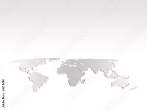 isolated  world map