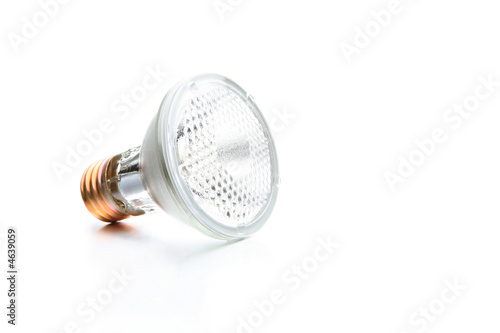 halogen bulb on white