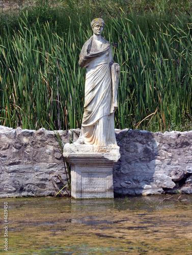 Statue at Dion, Greece photo