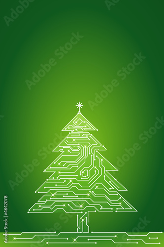 christmas tree , vector illustration