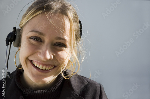 Beuatiful telemarketer