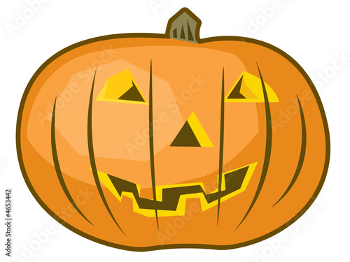 Isolated Halloween Pumpkin