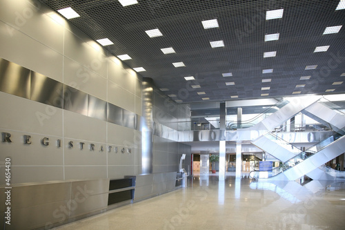 Registration hall of shopping center