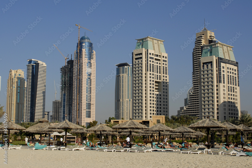 Obraz premium Strandhotels in Dubai