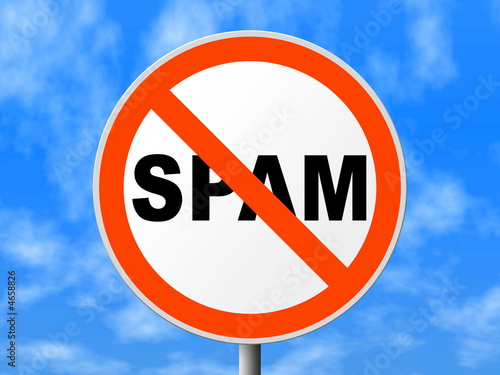 Round sign No SPAM
