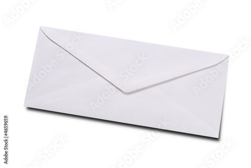 Plain white envelope