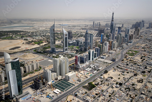 Sheikh Zayed Road In The U.A.E, Littered With Landmarks & Towers