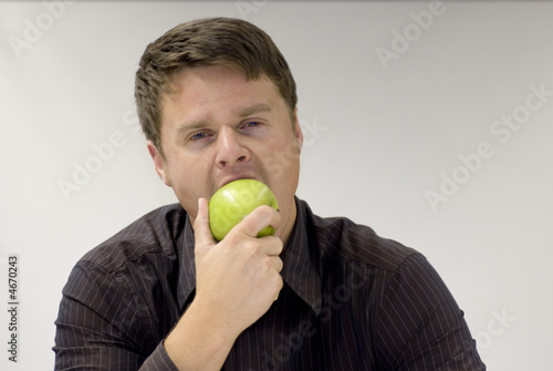 Plakat w ramie A Apple each day...