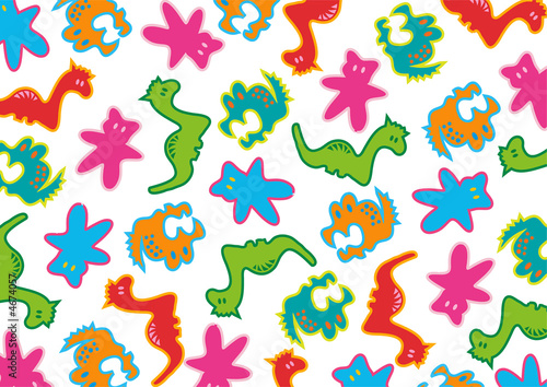 cartoon groovy toys pattern 