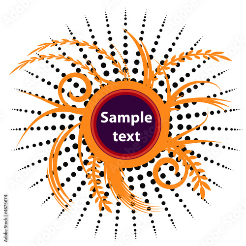 abstract vector floral design