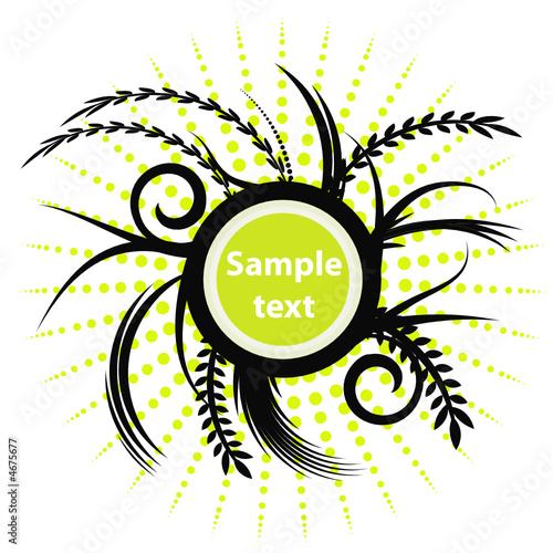 beautiful abstract vector floral design