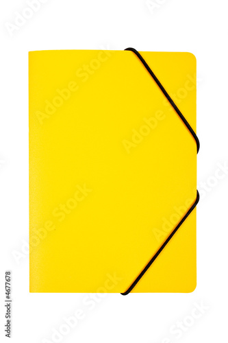 Yellow folder isolated