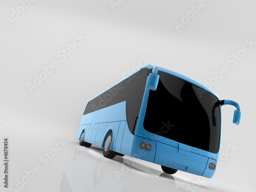 blue bus