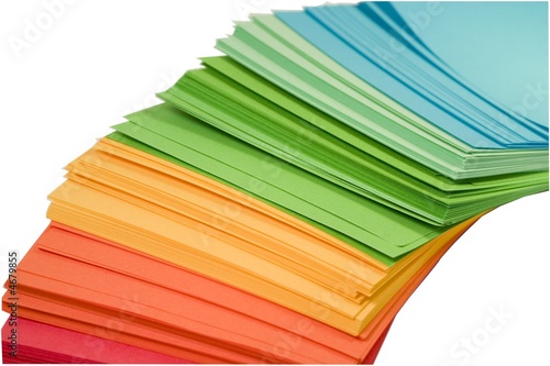 Multi-colored note papers