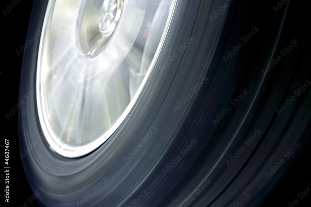 Close-up of a moving car