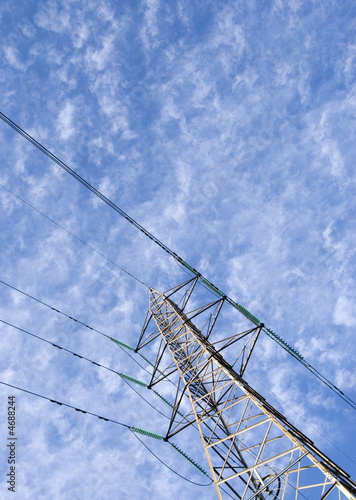 Wallpaper Mural clouds and electric towers Torontodigital.ca