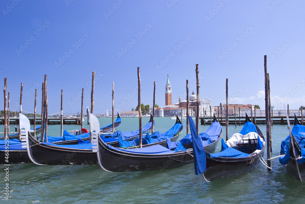 Boats (gondolas) in Venice