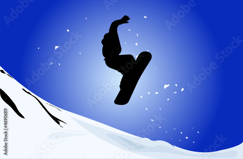 saut en snowboard