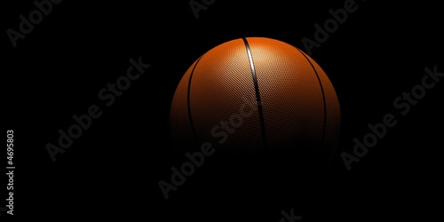 Basketball on black Background © castelli-media