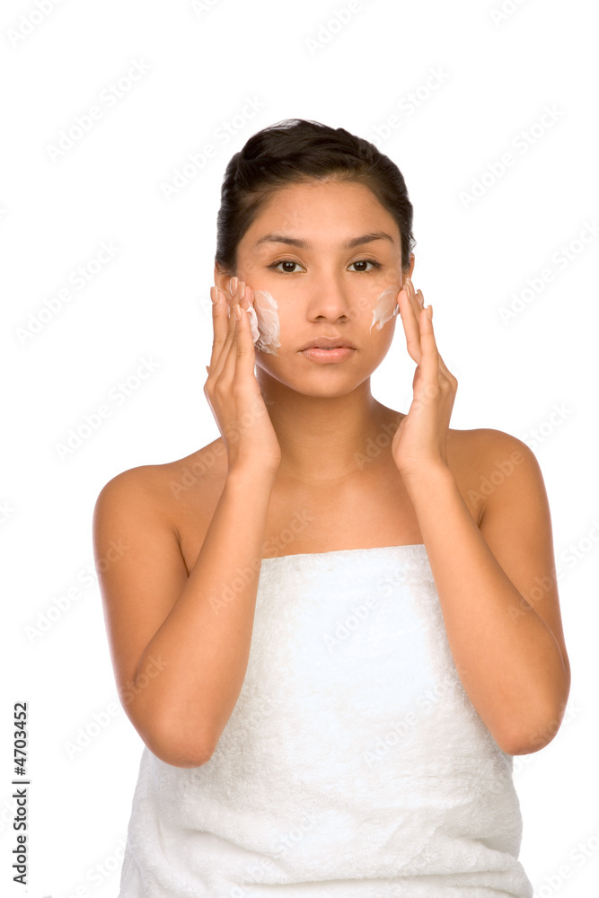 Applying Moisturizer