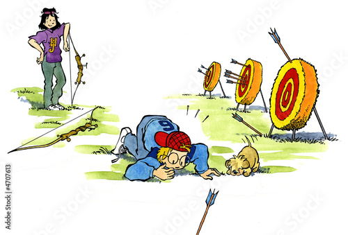 Ados tir à l'arc
