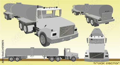 camion 3d en vector