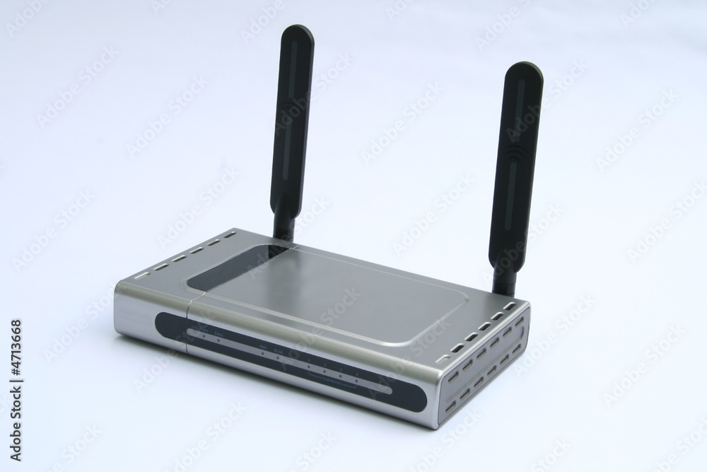 wireless modem & router - front view wireless modem & router - front view