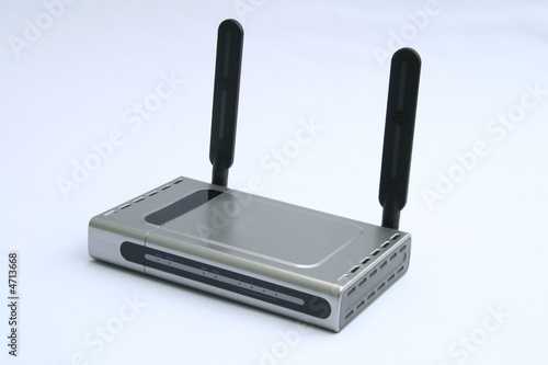 wireless modem & router - front view