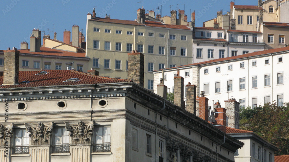 Fototapeta premium Lyon, façades