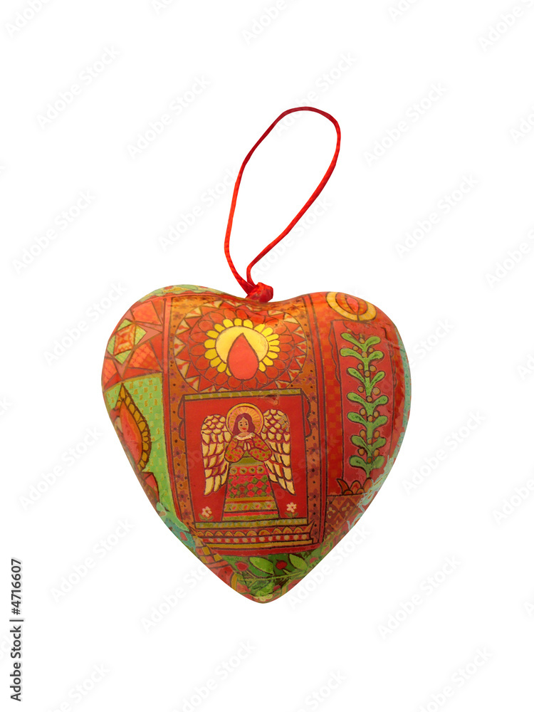 Fototapeta premium Christmas ornament, heart,