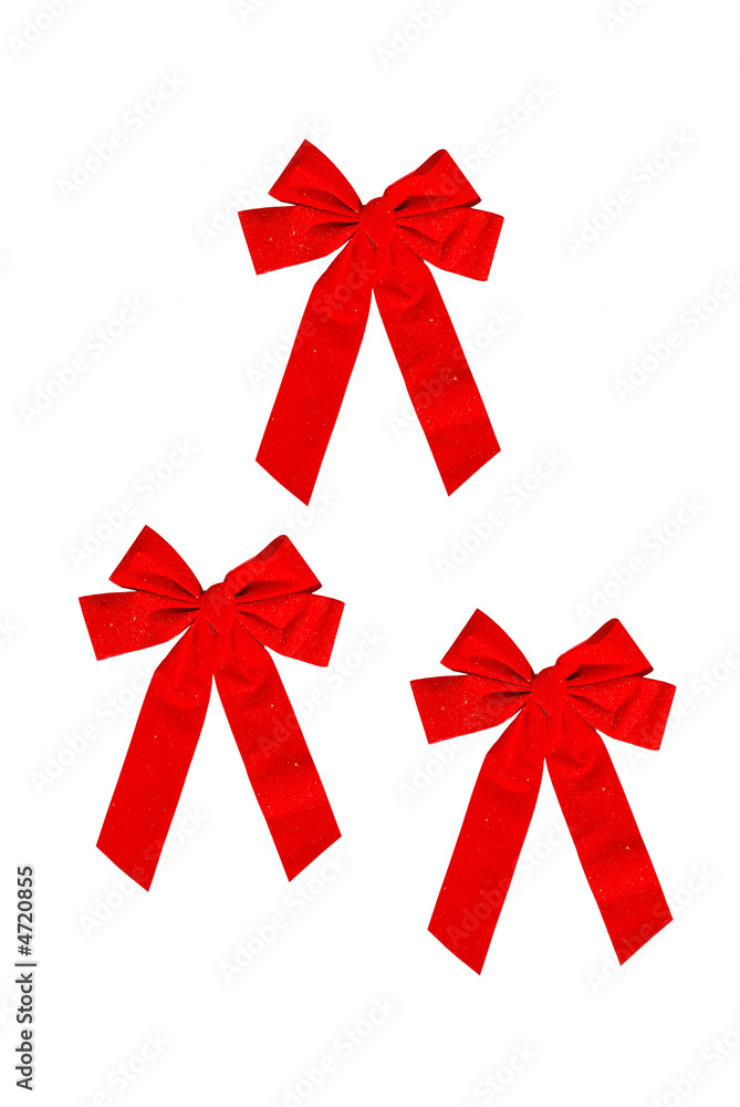 3 red bows 3 red bows