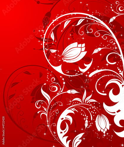 Abstract flower background, vector illustration