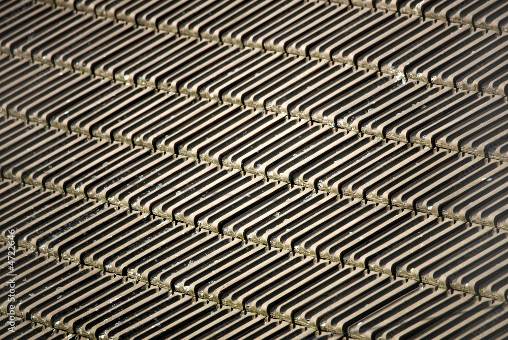 Détail d'une toiture de maison Détail d'une toiture de maison