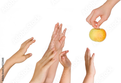 hands upwards