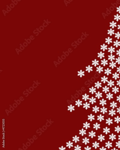weihnachtsbaum aus schneeflocken