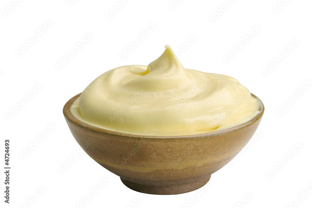 mayonnaise on bowl mayonnaise on bowl