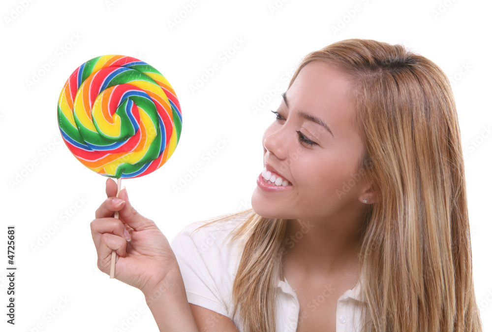 Pretty Girl With Lollipop