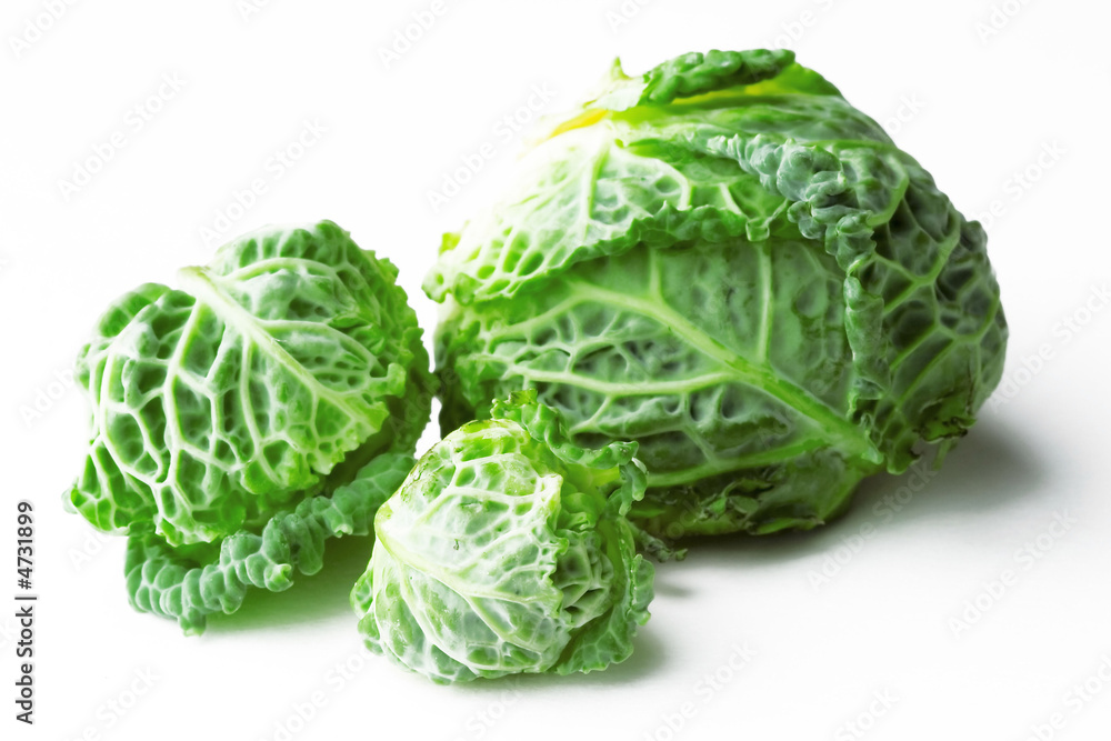 Fresh green cabbages Fresh green cabbages