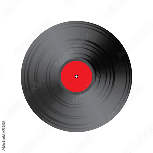 Blank Red Vinyl record