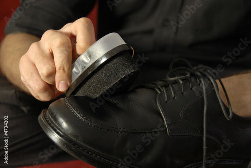 Shining A Leather Shoe