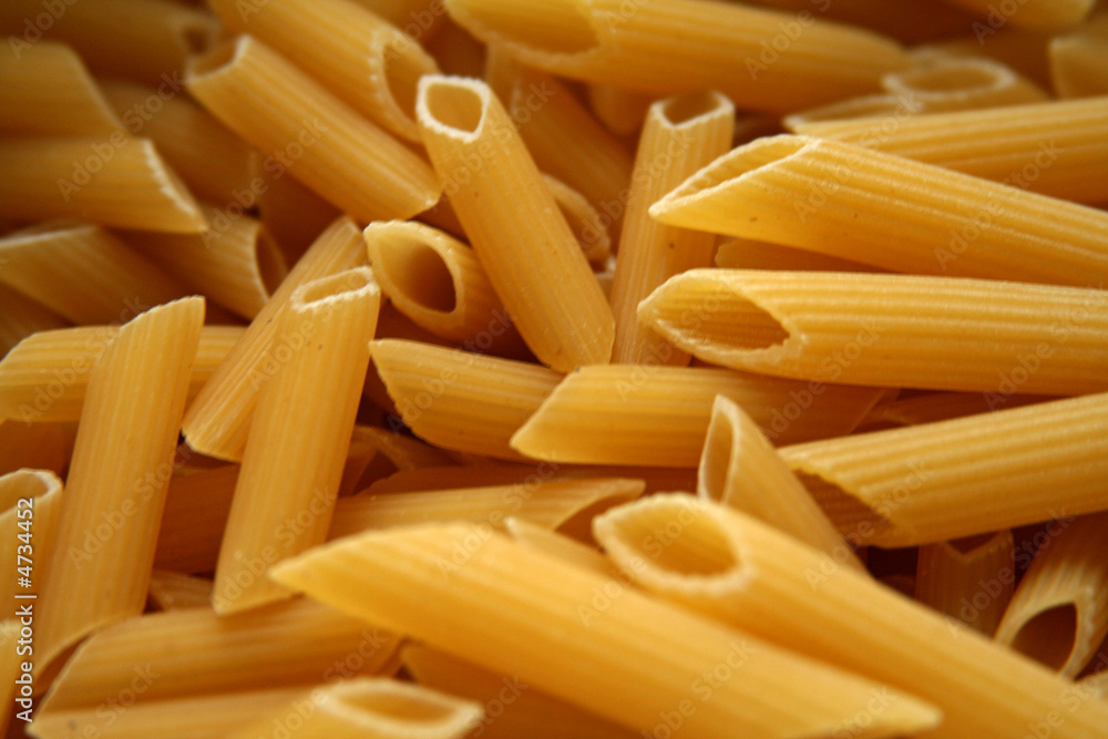 uncooked penne uncooked penne