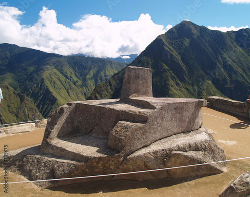 Intihuatana at Machu Picchu (Peru)